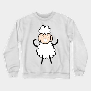 angry cute little sheep Crewneck Sweatshirt